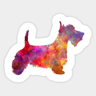 Scottish Terrier in watercolor Sticker